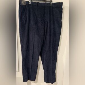 Black corduroy trousers